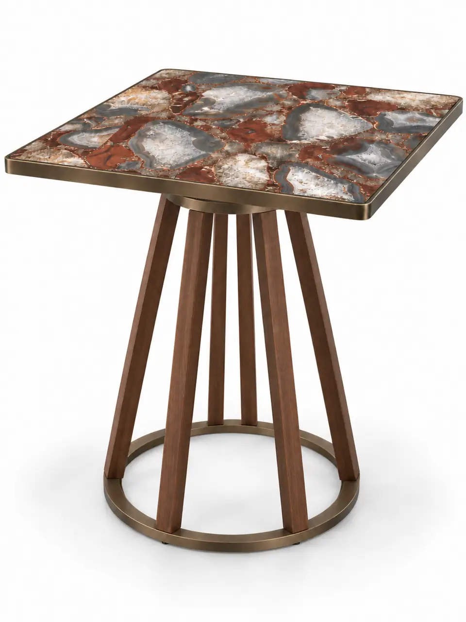 Agate Spindle Pedestal Table