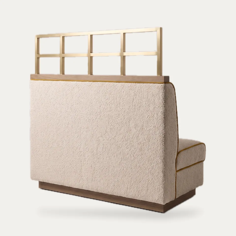 Brass Grid Screen Booth view 2