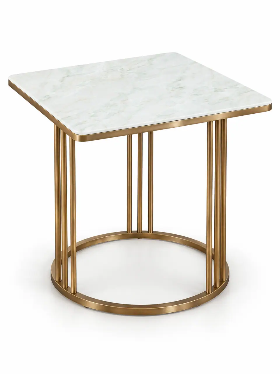 Brass Rod Drum Table