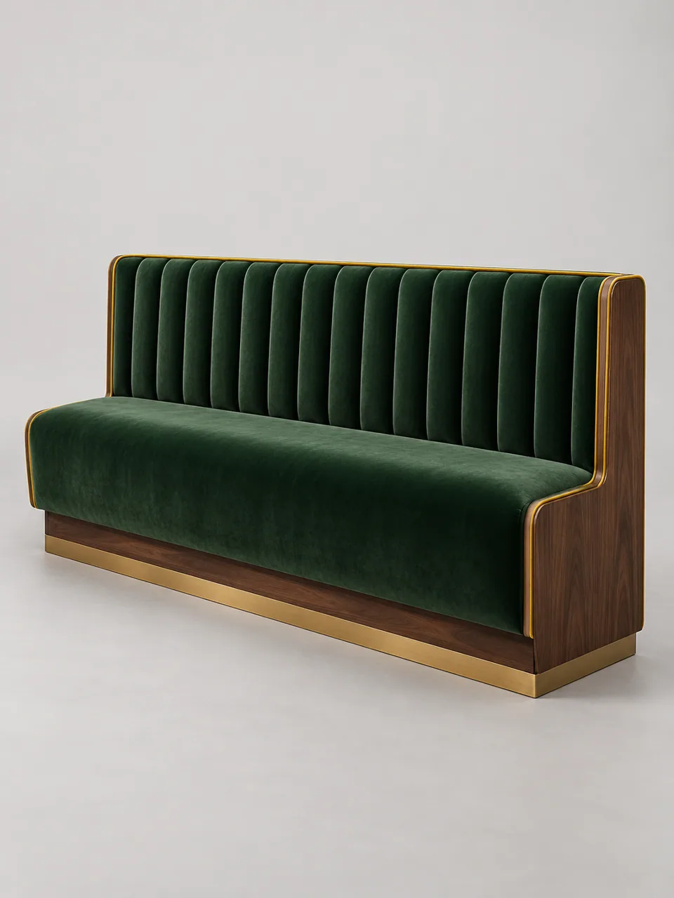 Brasserie Walnut-Wrap Banquette