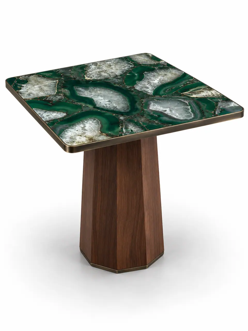 Emerald Agate Octagon Table
