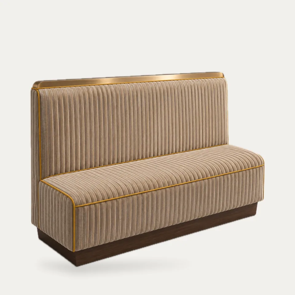 Fine Pleat Corduroy Banquette