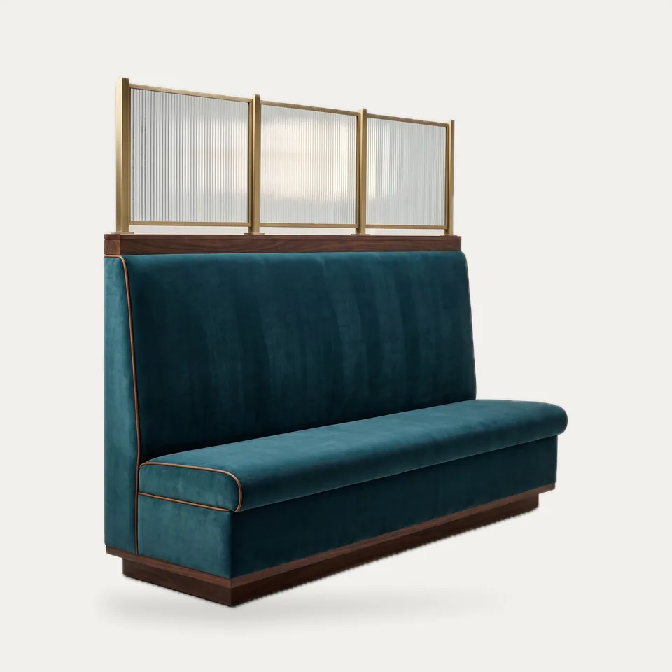 Screened Velvet Booth