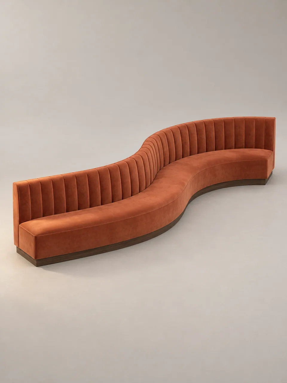 Serpentine Channel Banquette