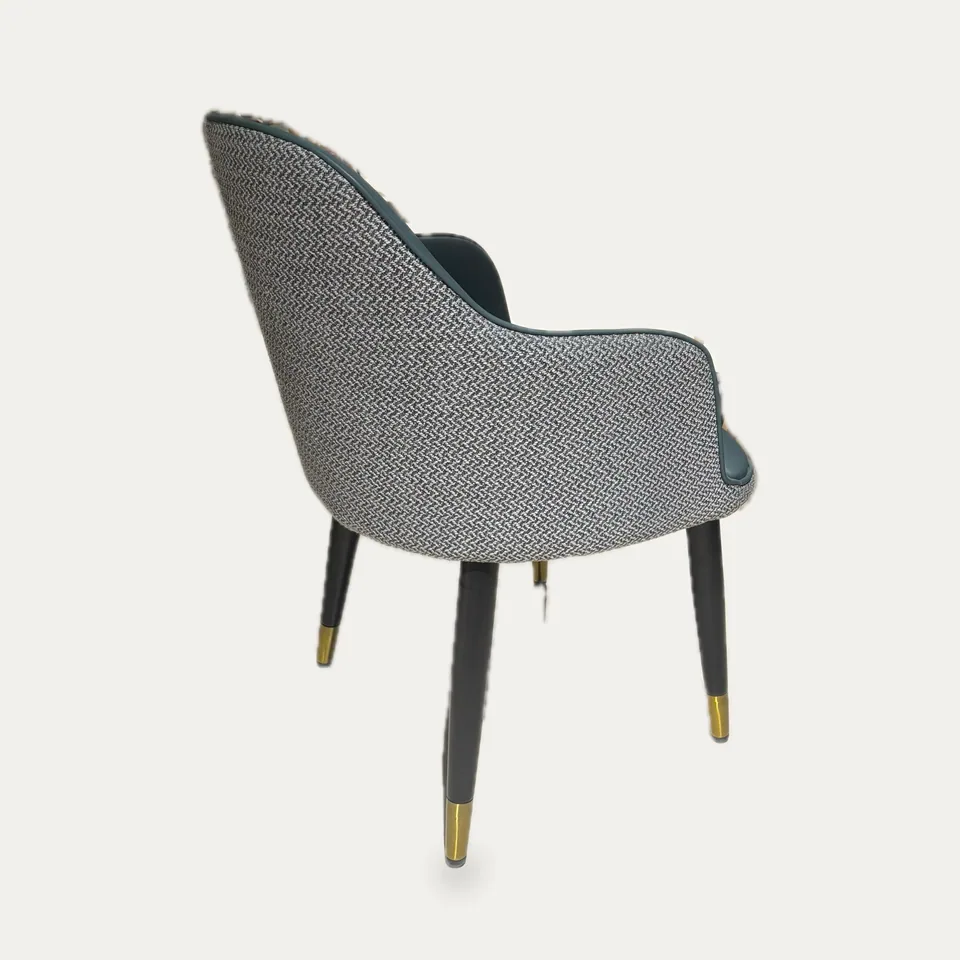 Slate Shell Armchair with Woven Outer view 2