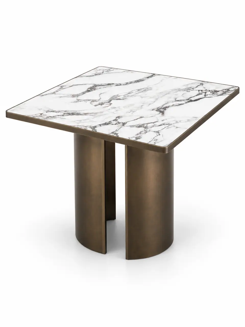 Split-Cylinder Brass Table