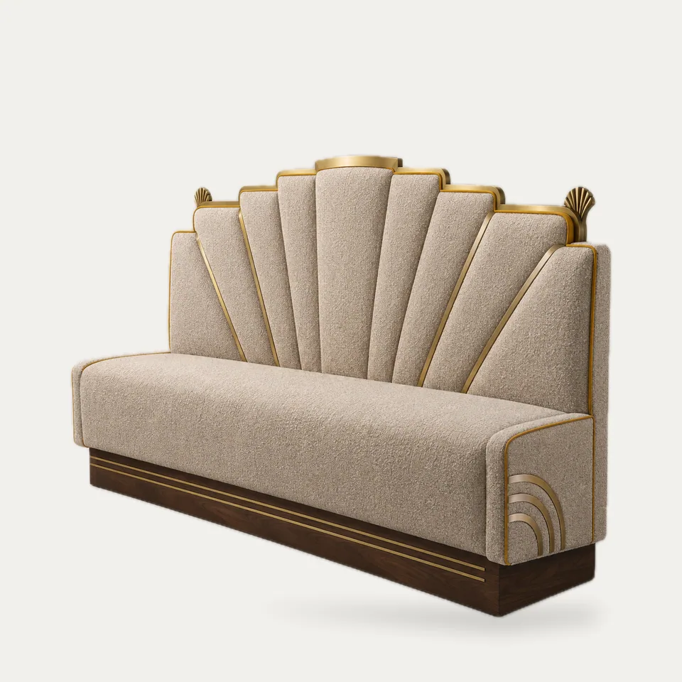 Sunburst Deco Banquette