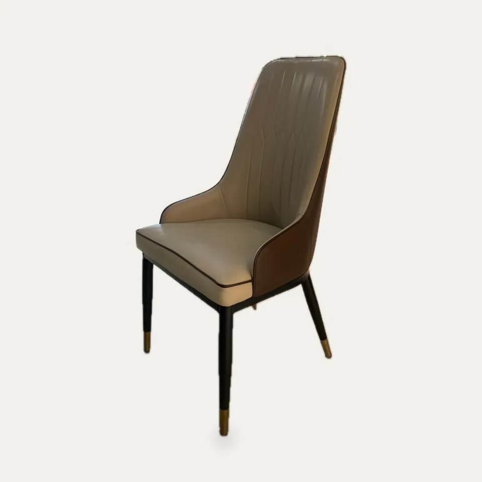 Tall Channel-Stitched Dining Chair